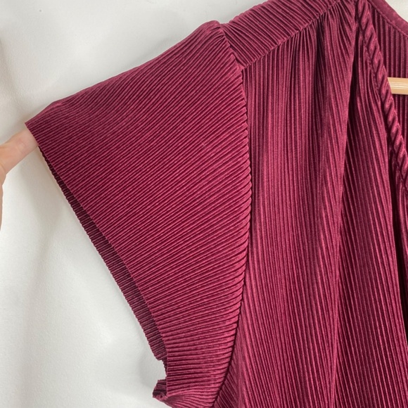 Baltic Born Athena Pleated Velvet Maxi Dress XXXL Short Sleeve Bridesmaid Boho - Picture 5 of 13